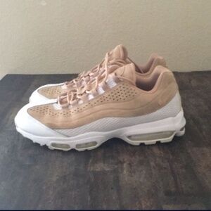 Nike Air Max 95 Ultra Premium Br Vachetta Tan White Mes